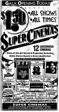 Super Cinemas - From The Newspaper From Ron Gross (newer photo)